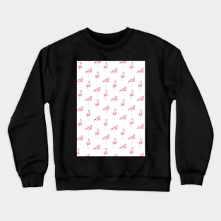 Flamingo, Flamingos pattern, Print, Tropical, Bird, Pattern, Funny art, Modern art, Wall art, Print, Minimalistic, Modern Crewneck Sweatshirt